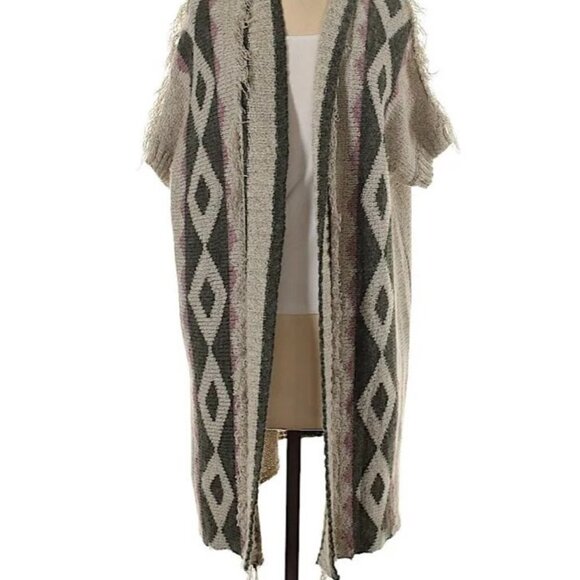 NWT Boho Vici Dolls Long Open Front Cardigan - Picture 1 of 2